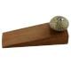 2 Pieces Mixed Circular Crackle Ceramic Wooden Door Stopper